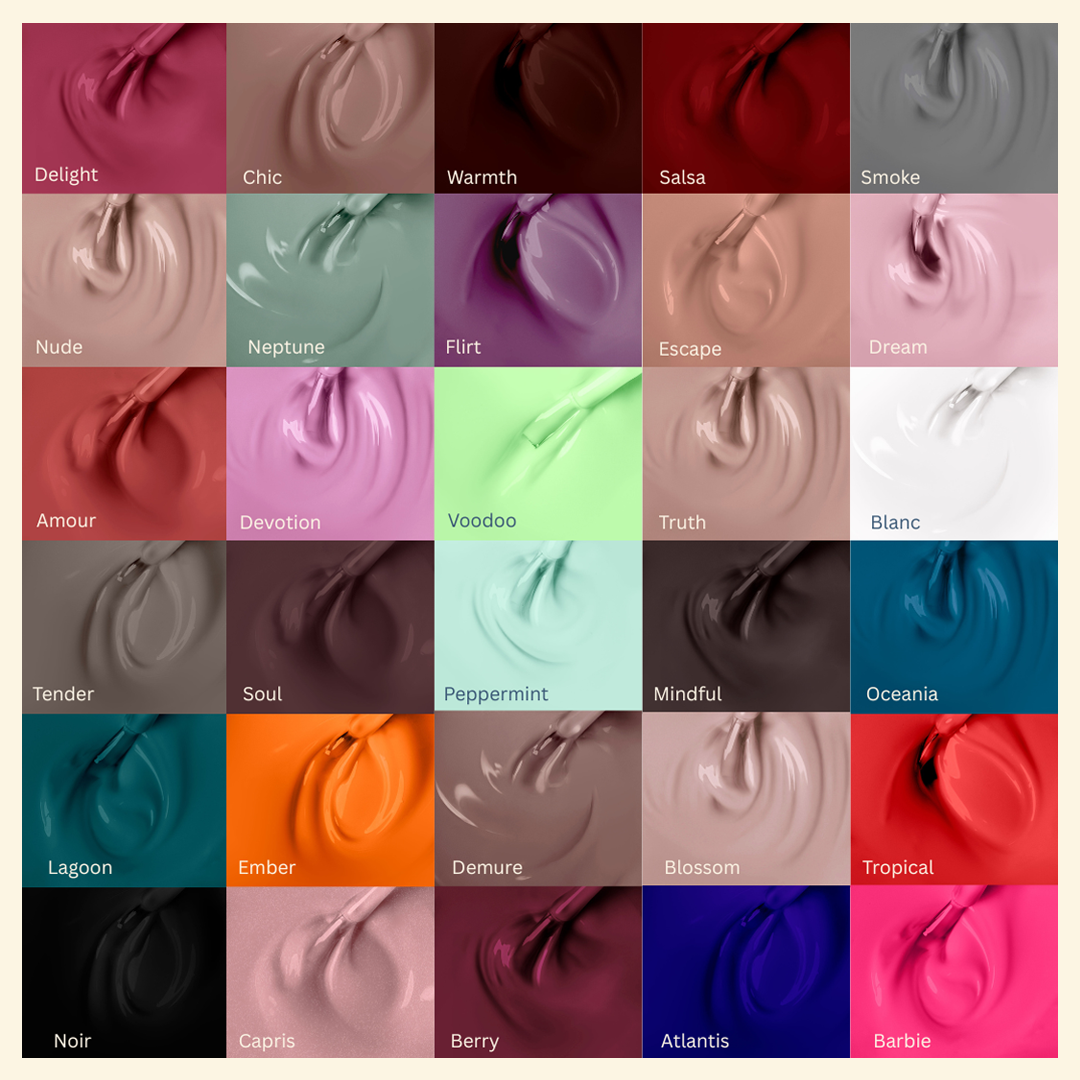 30 x 8ml Gel Polishes with FREE Prep Bundle