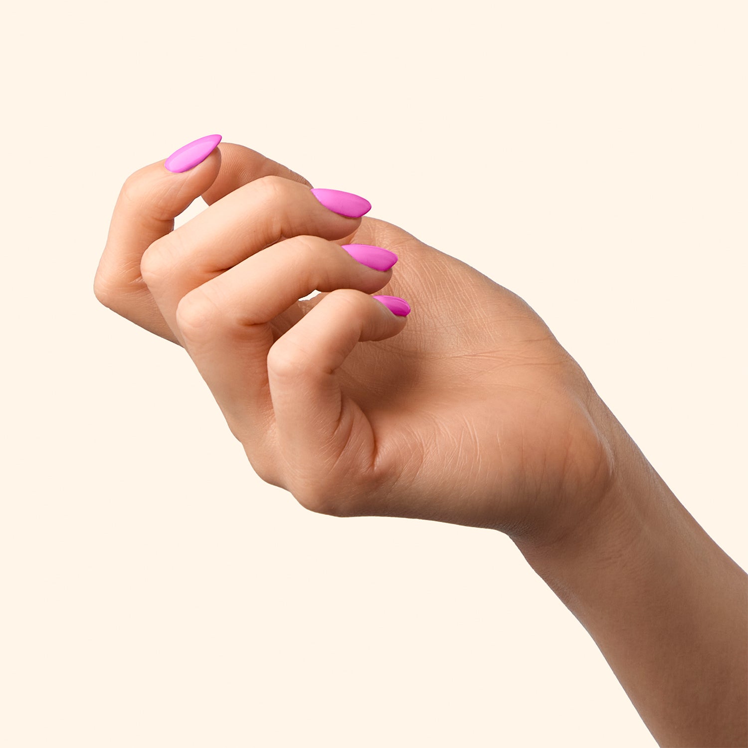 ROXI Virtue gel polish, available in 8ml and 15ml. A muted cool pink colour with a glossy finish